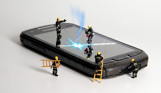 An image of a mobile phone with a reinforced shield around it, symbolizing security